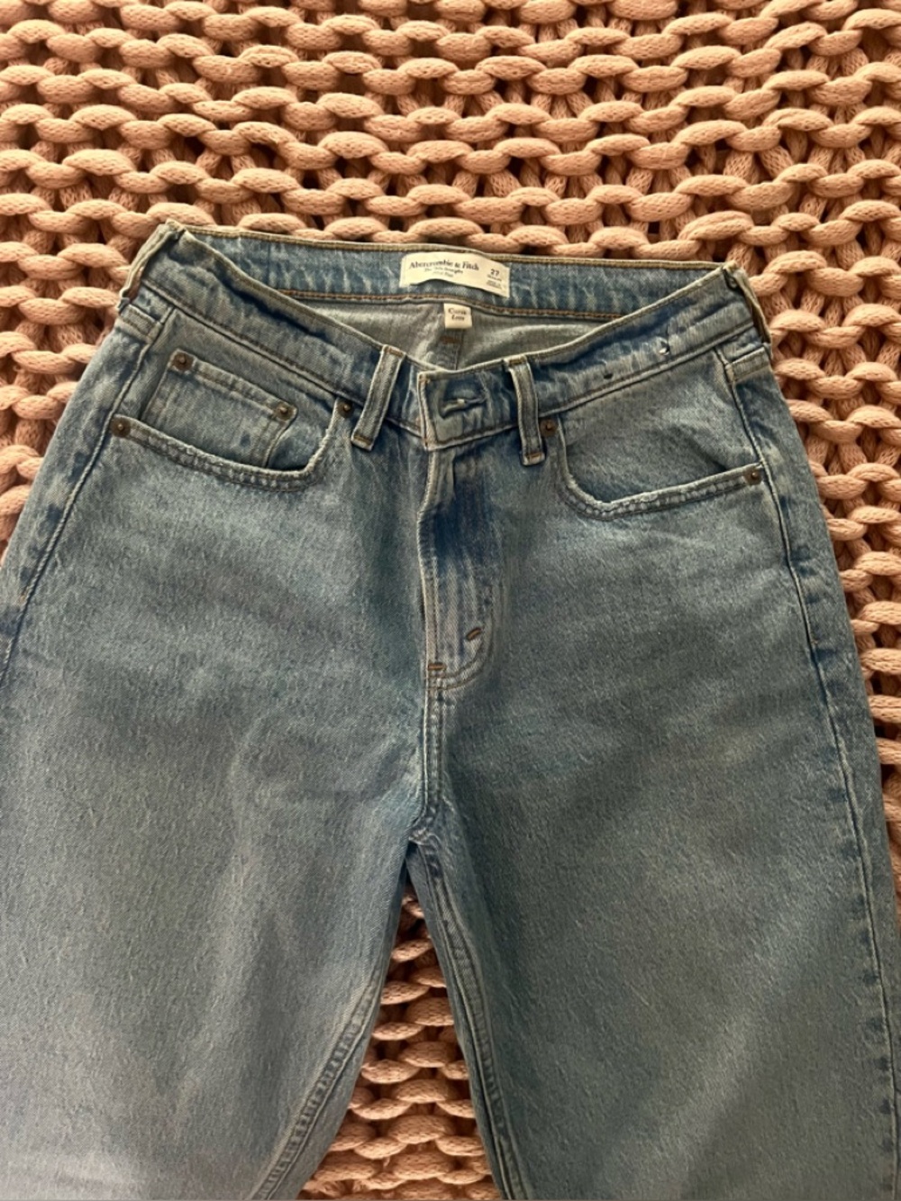 Abercrombie & Fitch Vintage Light Blue Straight Jeans